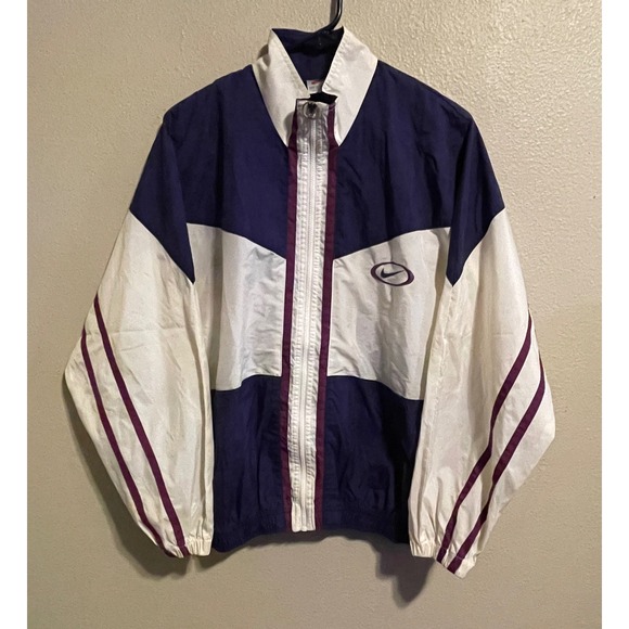 Vintage Nike Windbreaker Jacket Mens Medium Pullover Track